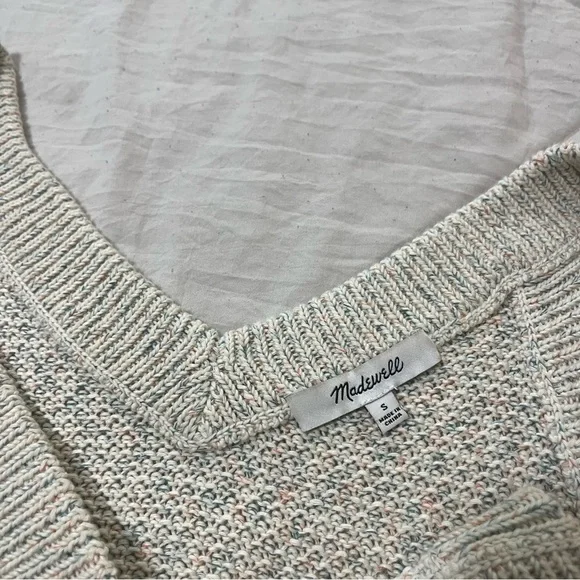 ❌SOLD❌Madewell Rainbow Marled Wakefield Button-Front Sweater Tank Size S - Picture 5 of 12